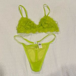 Aerie Lace Bralette Matching Set